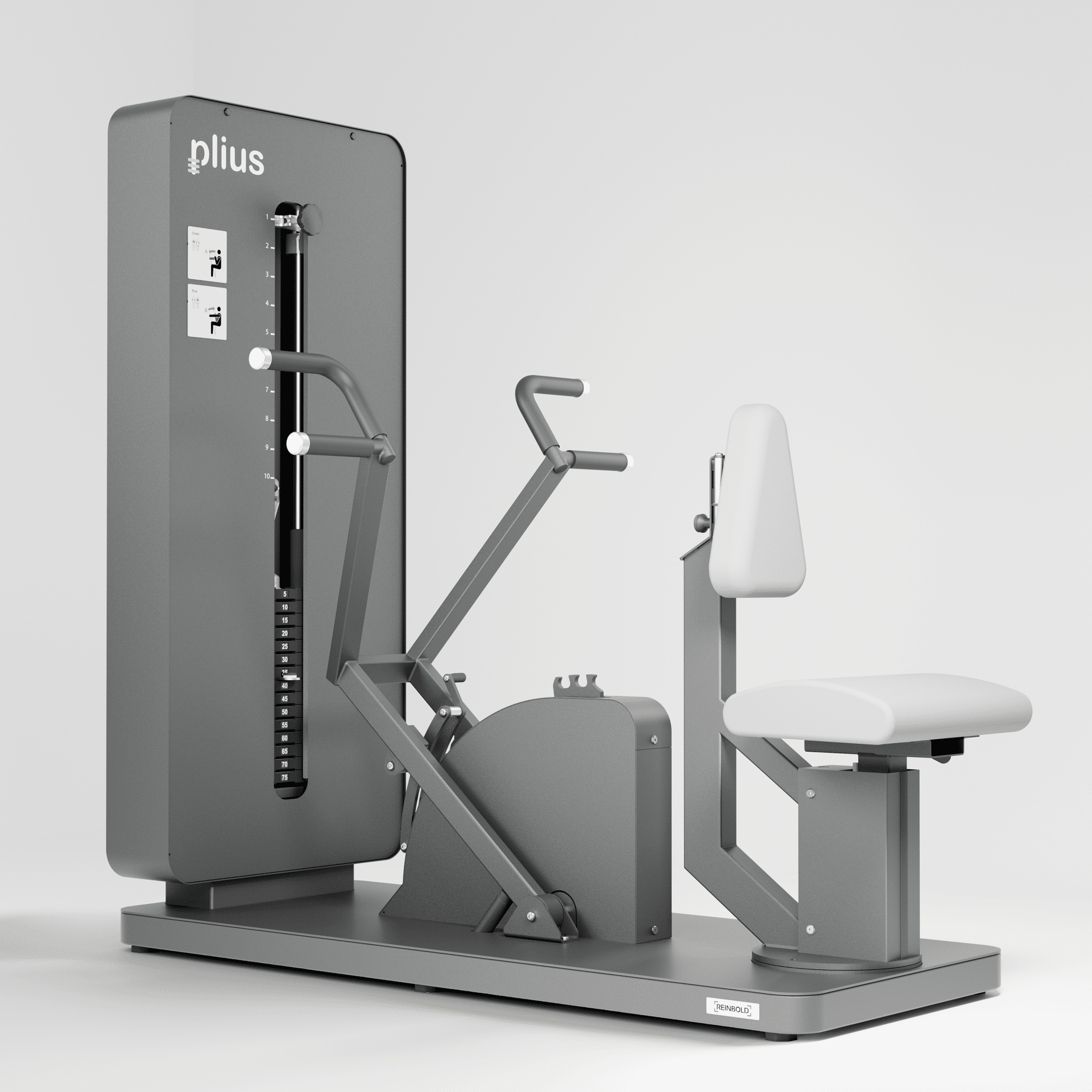 Bild von plius® Ruder- / Brusttrainer Monitor MD