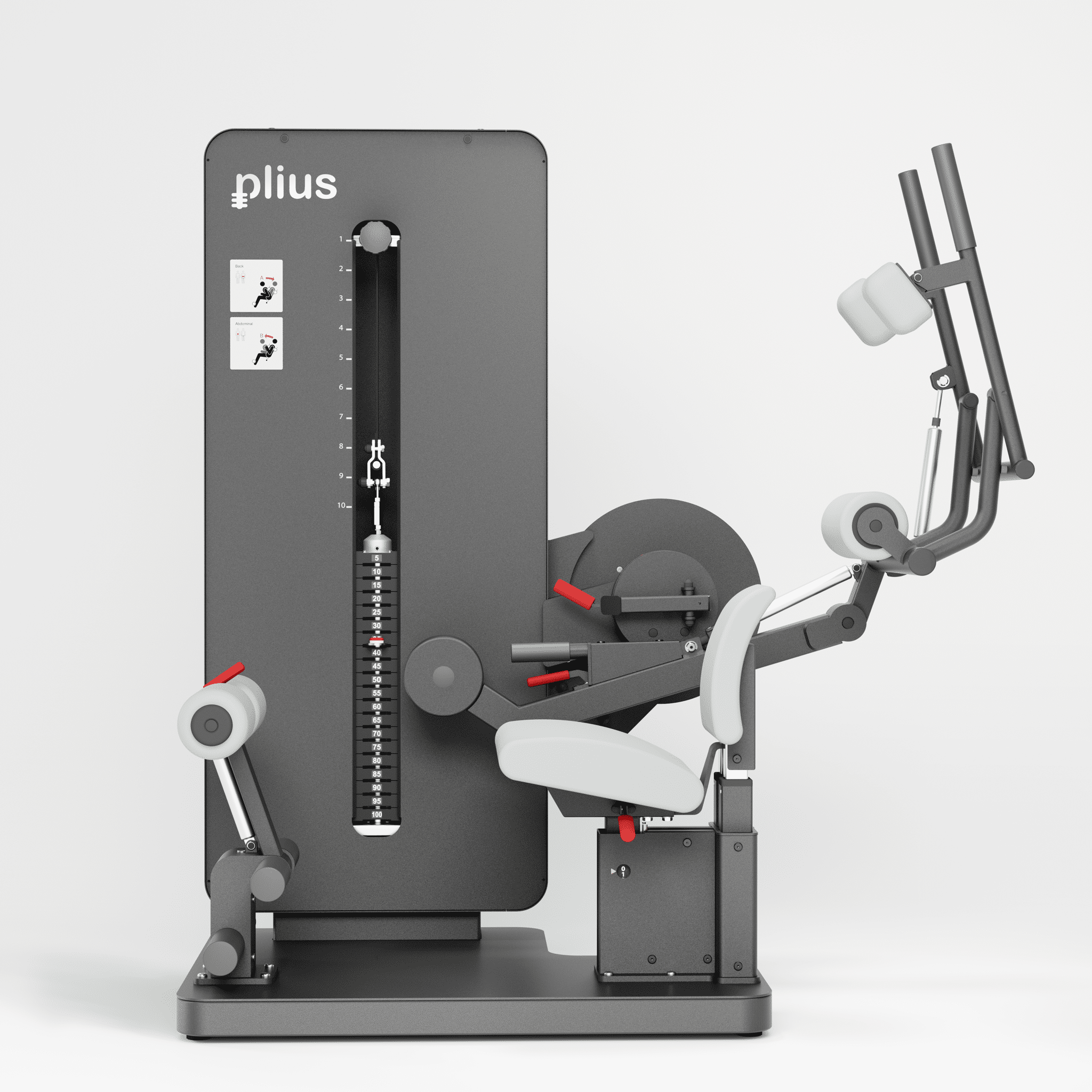 Bild von plius® Bauch/Rücktrainer Monitor MD